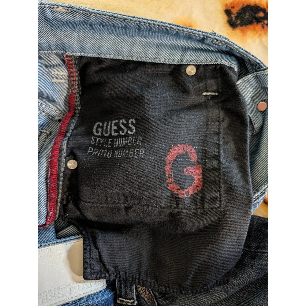 Guess Jeans Rhodes Straight Leg Dark Wash Denim Mens 33x32 M74R5102